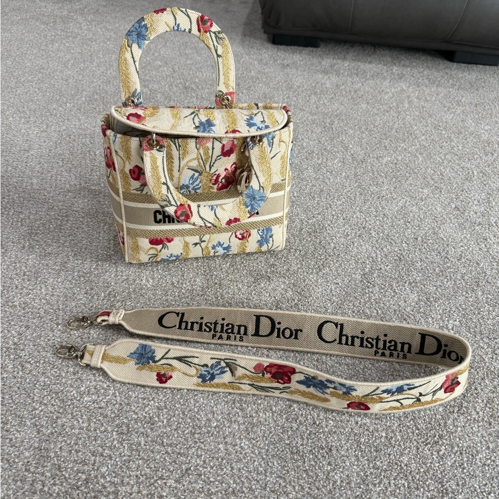 Dior Mini Floral Canvas Bag - Picture 10 of 15